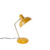 Retro tafellamp geel met brons – Milou