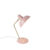Retro tafellamp roze met brons – Milou