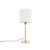 Tafellamp goud verstelbaar met boucle kap wit 20 cm – Parte