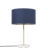 Tafellamp messing met blauwe kap 35 cm – Kaso