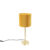 Tafellamp messing met gele kap 20 cm – Simplo