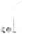 Moderne vloerlamp staal incl. LED en 3-staps dimmer – Stylish