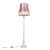 Retro vloerlamp grijs met roze Granny kap – Classico