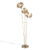 Vintage vloerlamp goud 3-lichts – Botanica Kringel