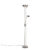 Vloerlamp staal met leeslamp incl. LED en dimmer – Diva 2
