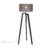 Vloerlamp tripod zwart hout met grijze kap 50 cm – Puros