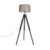 Vloerlamp Tripod zwart met kap 45cm linnen taupe