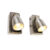 Set van 2 industriële wandlampen zilver met schakelaar – Brent
