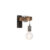 Industriële wandlamp zwart met hout – Gallow